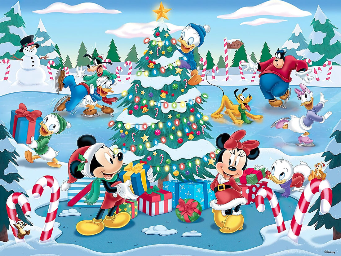 ceaco-2320-5-mickey-friends-christmas-at-the-skating-pond-400-pieces-jigsaw-puzzle