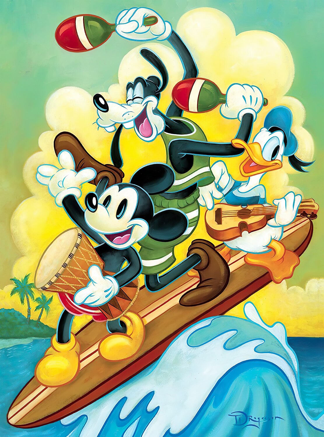 ceaco-3377-8-mickey-friends-surf-trio-1000-pieces-jigsaw-puzzle