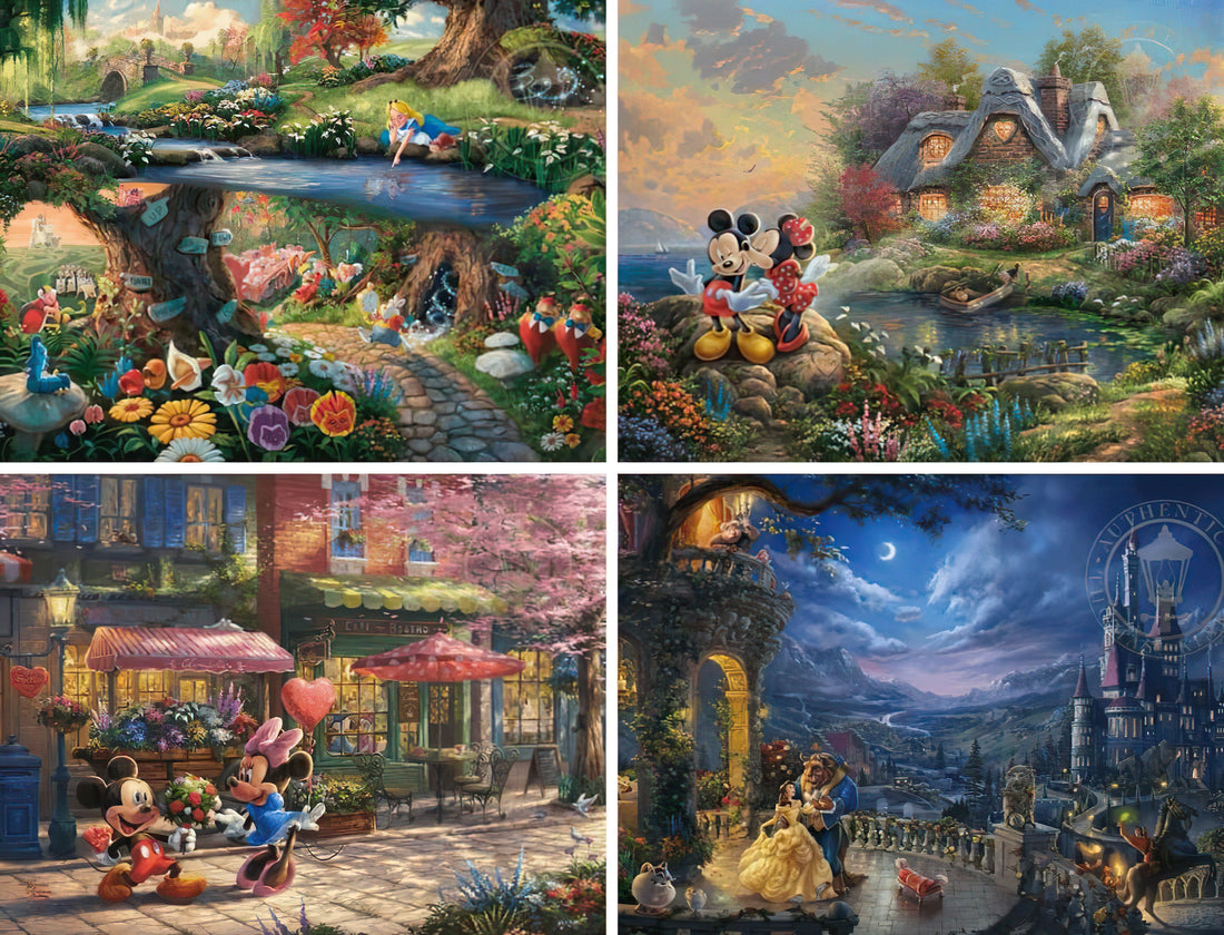 ceaco-3669-1-alice-in-wonderland-beauty-and-the-beast-mickey-minnie-disney-dreams-collection-set-e-2000-multipack-jigsaw-puzzle