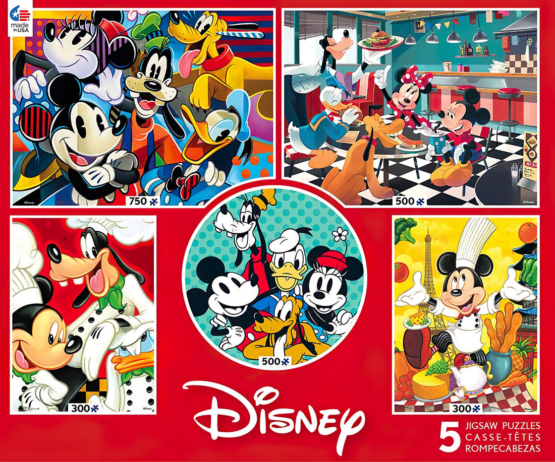 ceaco-3701-5-mickey-friends-disney-classics-5-2350-multipack-jigsaw-puzzle