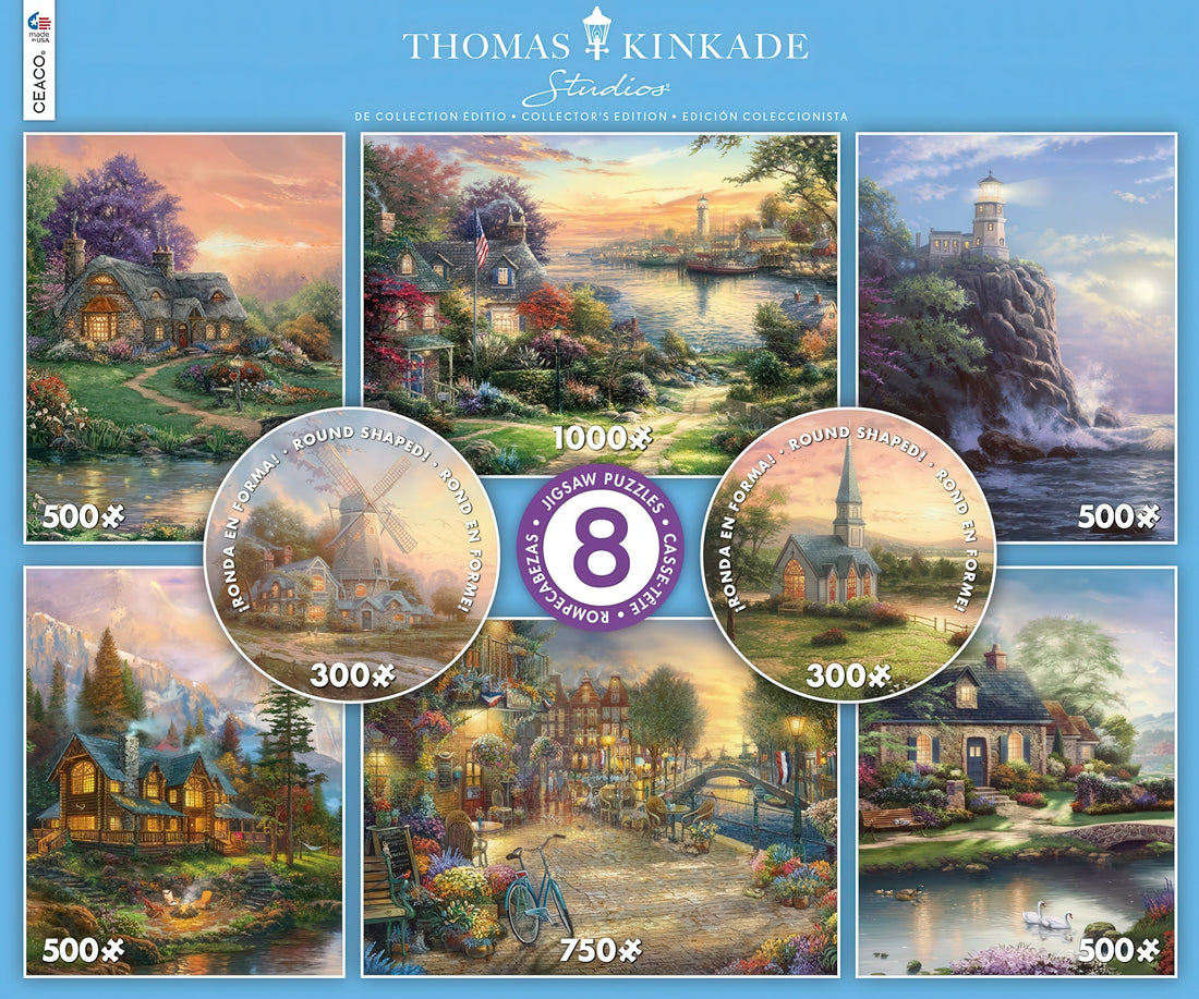 ceaco-3721-4-scenery-thomas-kinkade-studio-collection-4350-multipack-jigsaw-puzzle