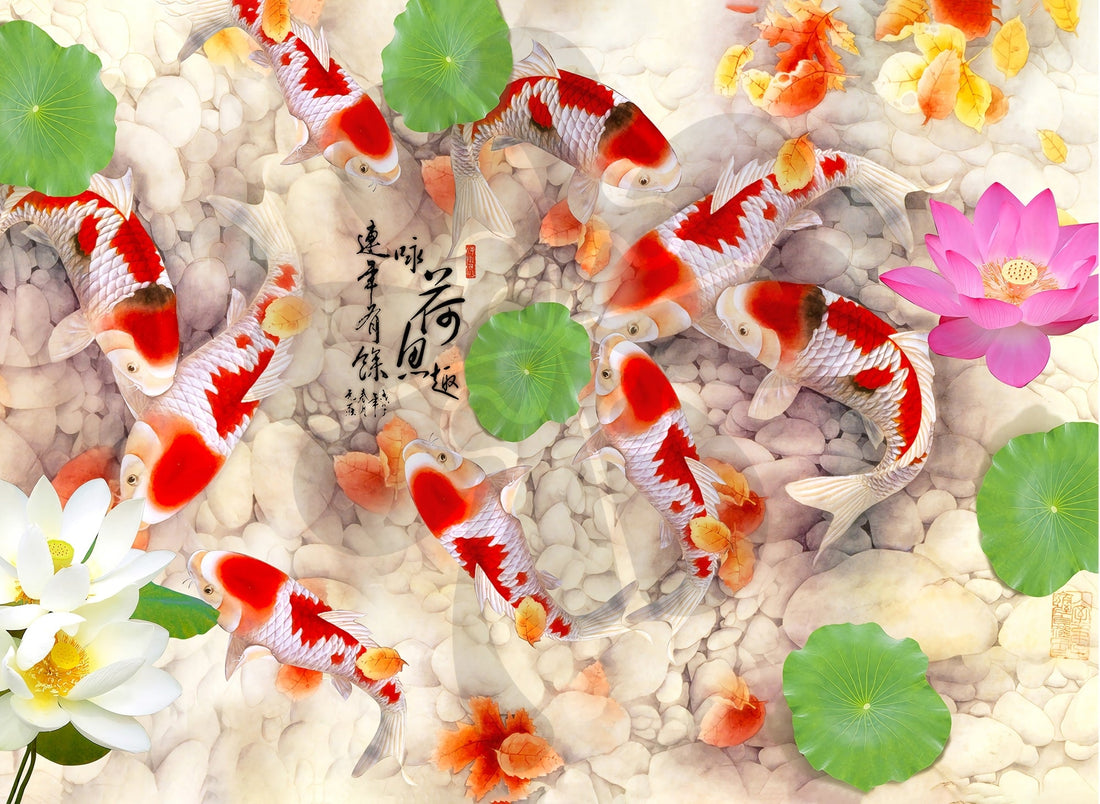 clover-a05-001-fish-nine-lucky-koi-500-pieces-jigsaw-puzzle