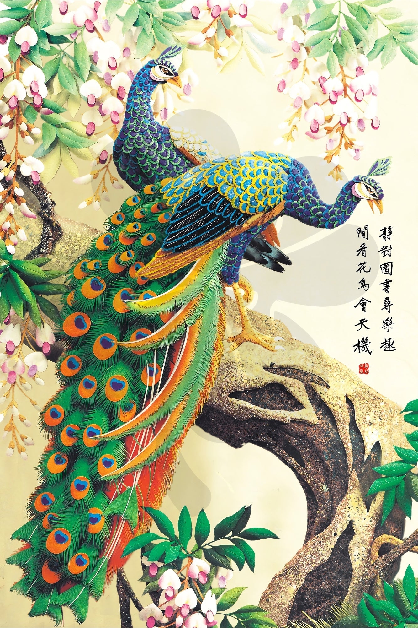 clover-a10-003-peacocks-1000-pieces-jigsaw-puzzle