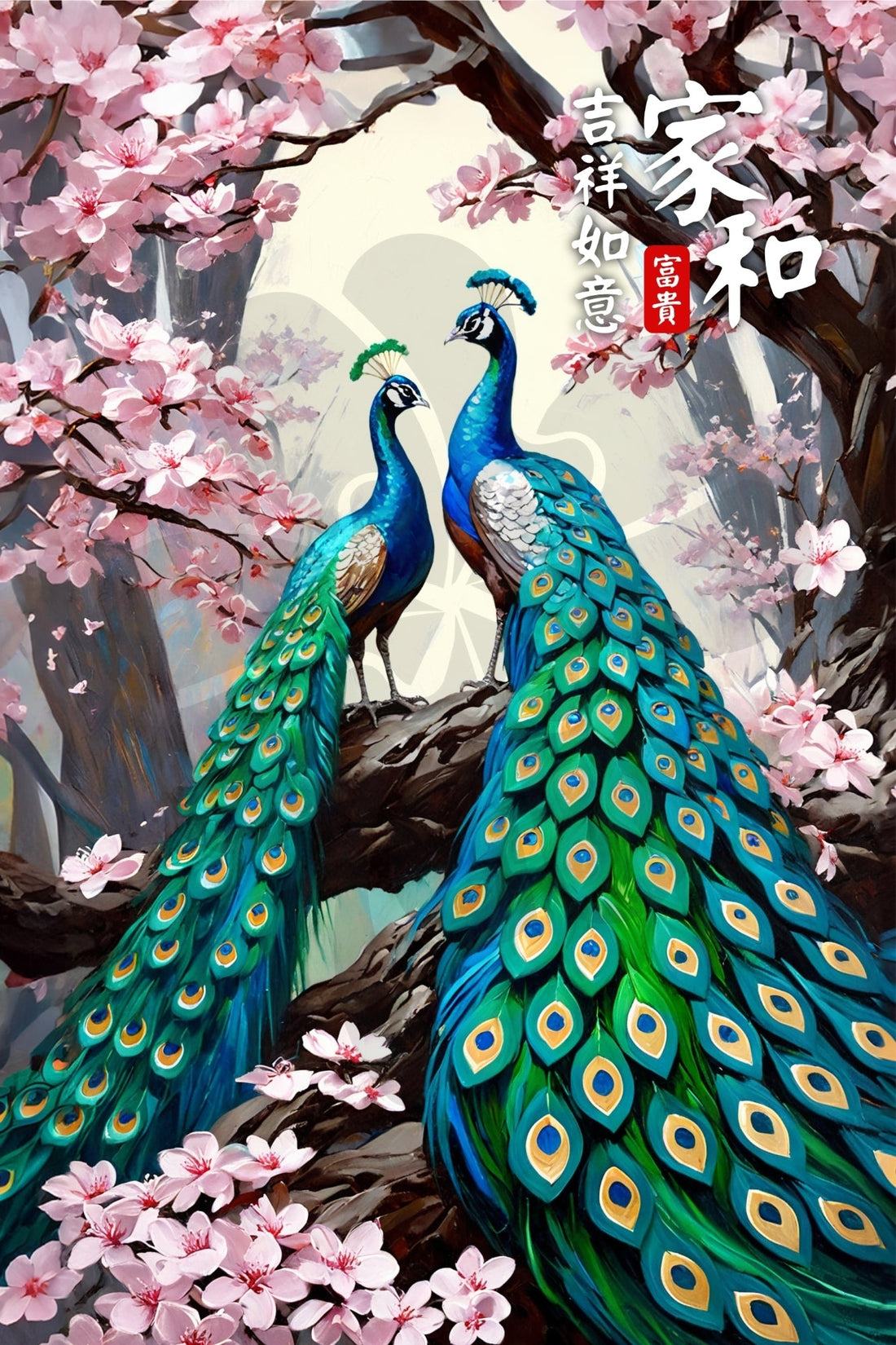 clover-a10-011-peacock-harmony-1000-pieces-jigsaw-puzzle