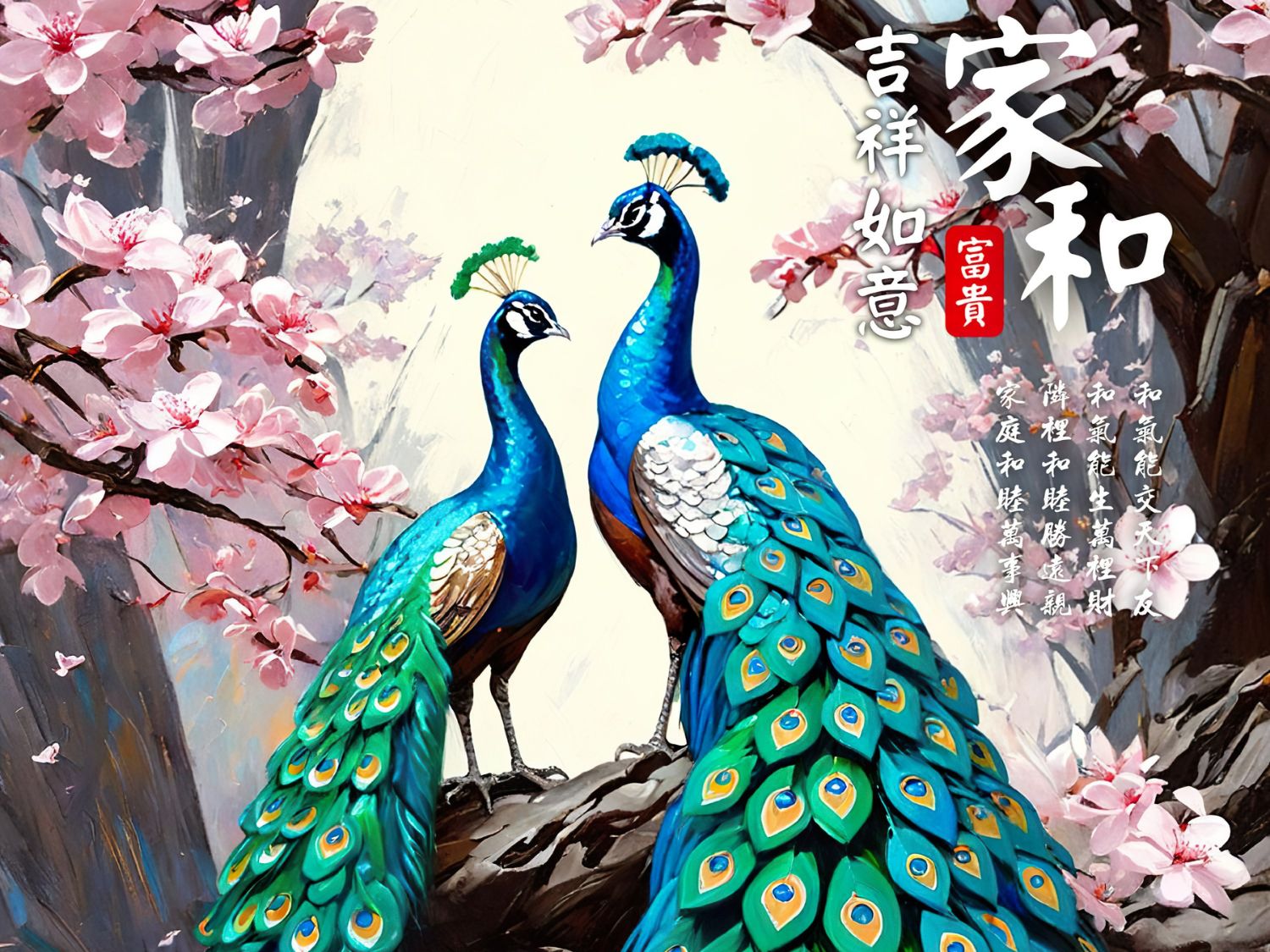 Clover • Peacock • Harmony　1200 PCS　Plastic　Jigsaw Puzzle