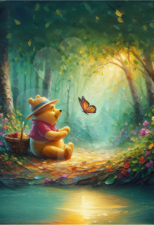 Clover D03-011　Winnie the Pooh • Morning Encounter　300 Pieces Jigsaw Puzzle