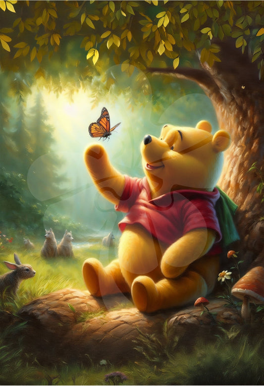 Clover D03-014　Winnie the Pooh • Resting Under the Tree　300 Pieces Jigsaw Puzzle