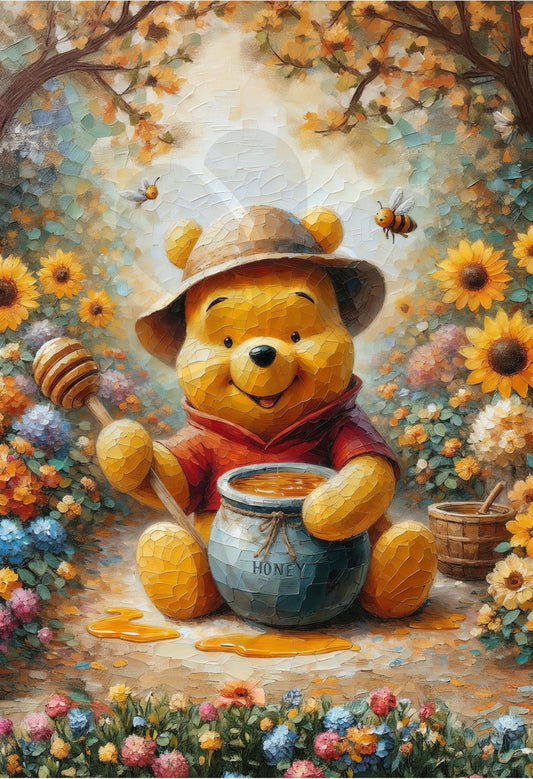 Clover D03-016　Winnie the Pooh • I Love Honey!　300 Pieces Jigsaw Puzzle