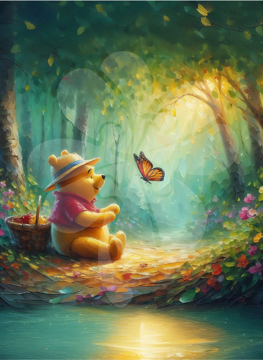 Clover D05-011　Winnie the Pooh • Morning Encounter　500 Pieces Jigsaw Puzzle