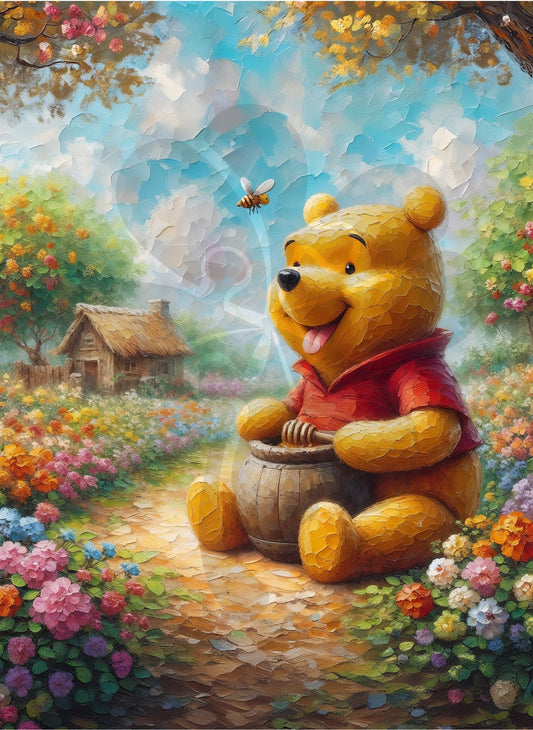 Clover D05-015　Winnie the Pooh • Hello, Bee!　500 Pieces Jigsaw Puzzle