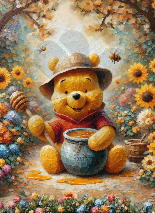 Clover D05-016　Winnie the Pooh • I Love Honey!　500 Pieces Jigsaw Puzzle