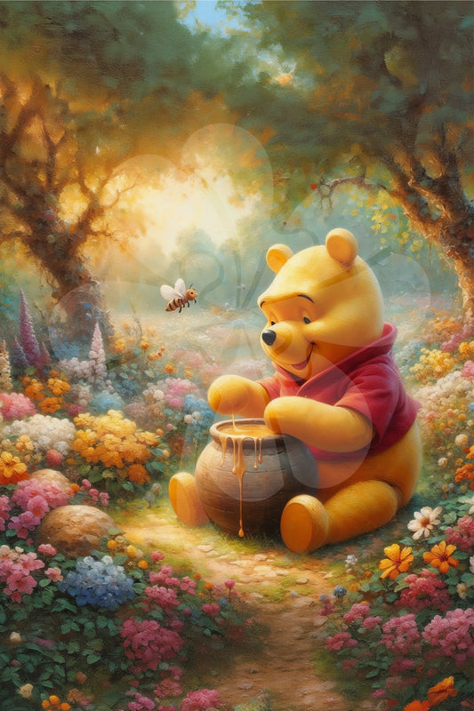 Clover D10-013　Winnie the Pooh • With a Pot of Honey　1000 Pieces Jigsaw Puzzle