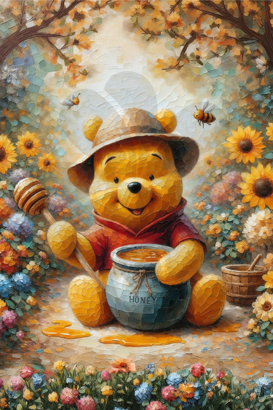 Clover D10-016　Winnie the Pooh • I Love Honey!　1000 Pieces Jigsaw Puzzle