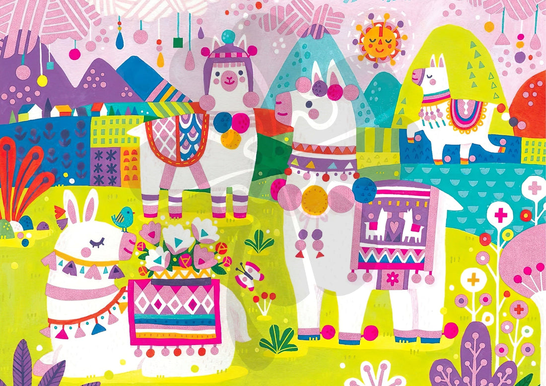 clover-j120-005-pretty-alpacas-120-pieces-jigsaw-puzzle