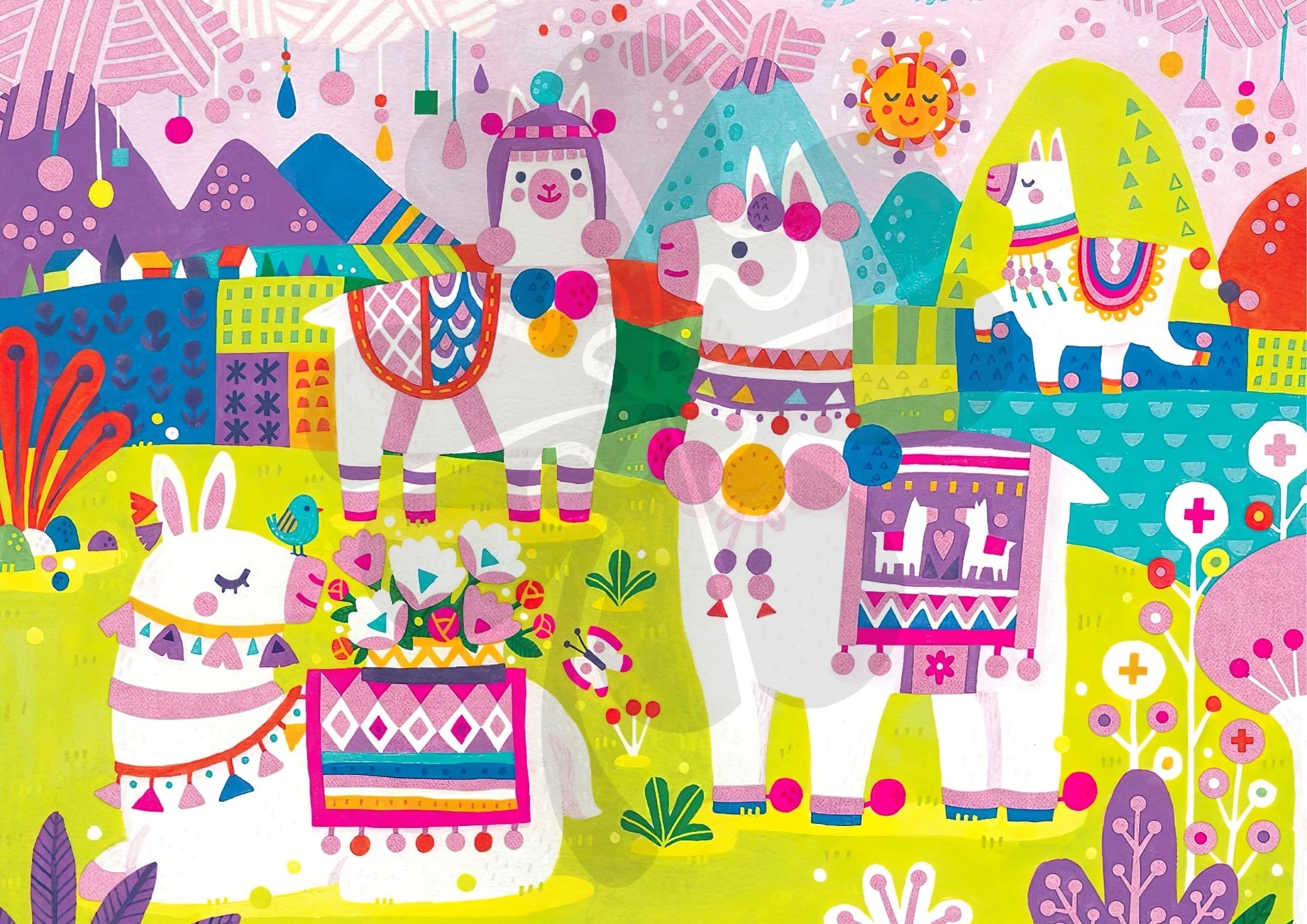 clover-j120-005-pretty-alpacas-120-pieces-jigsaw-puzzle