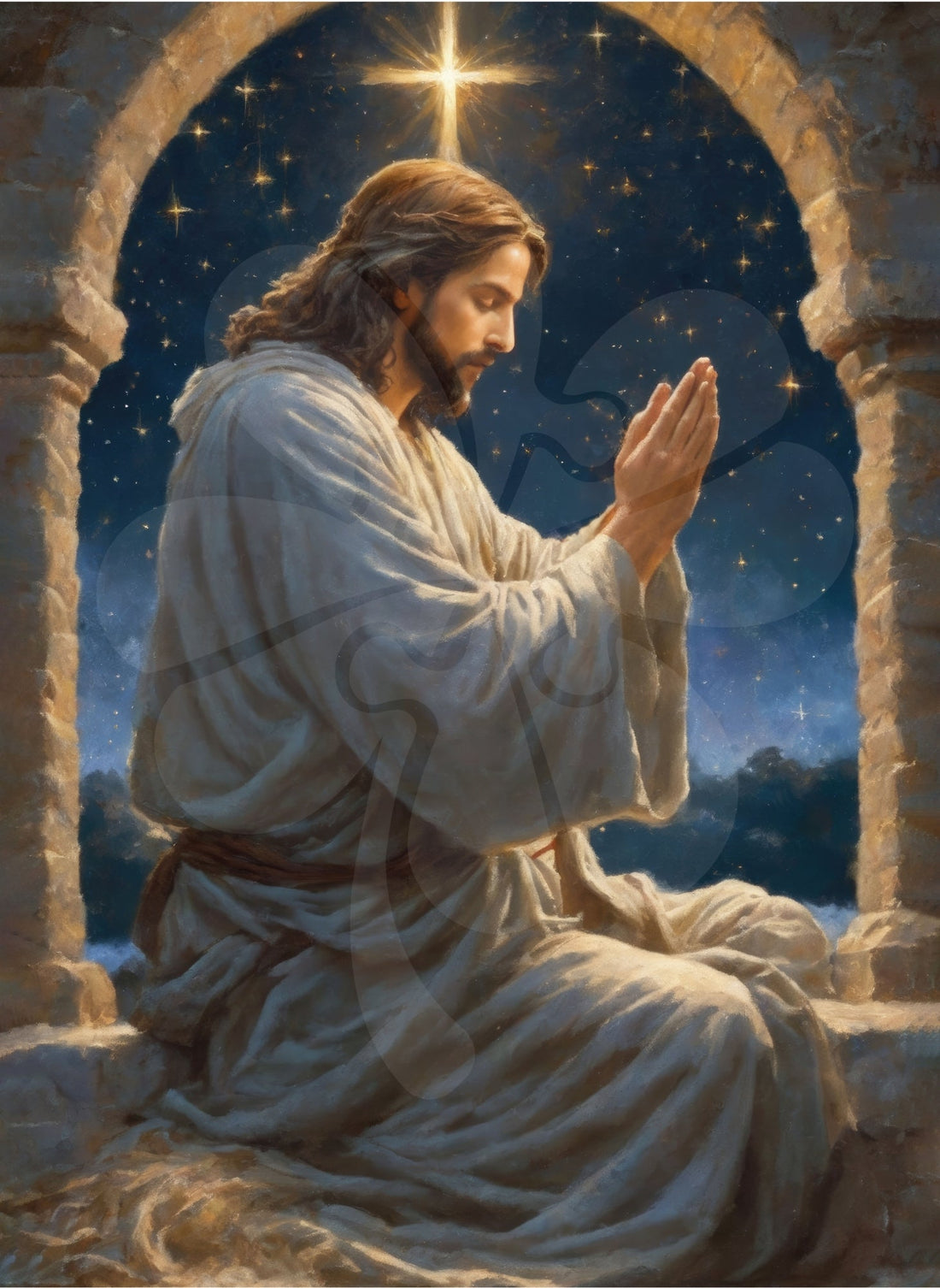 clover-r05-022-jesus-pray-under-the-stars-500-pieces-jigsaw-puzzle