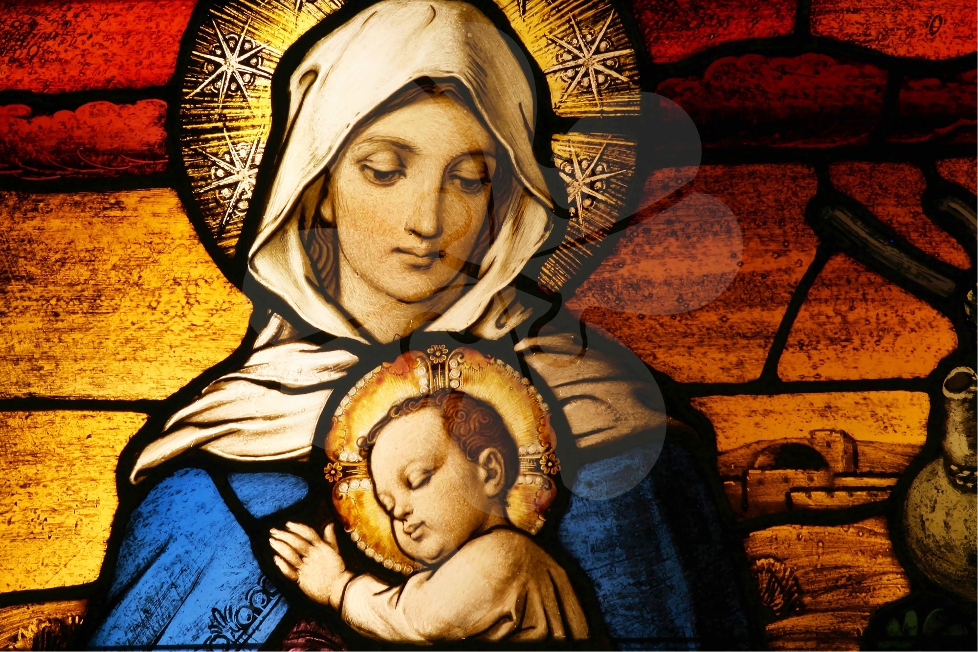 clover-r10-003-virgin-mary-with-baby-jesus-1000-pieces-jigsaw-puzzle