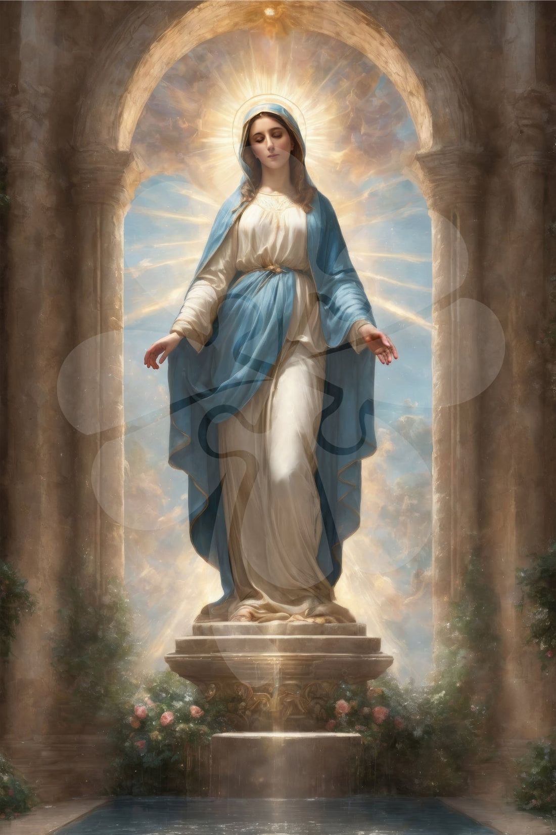 clover-r10-024-glory-of-virgin-mary-1000-pieces-jigsaw-puzzle