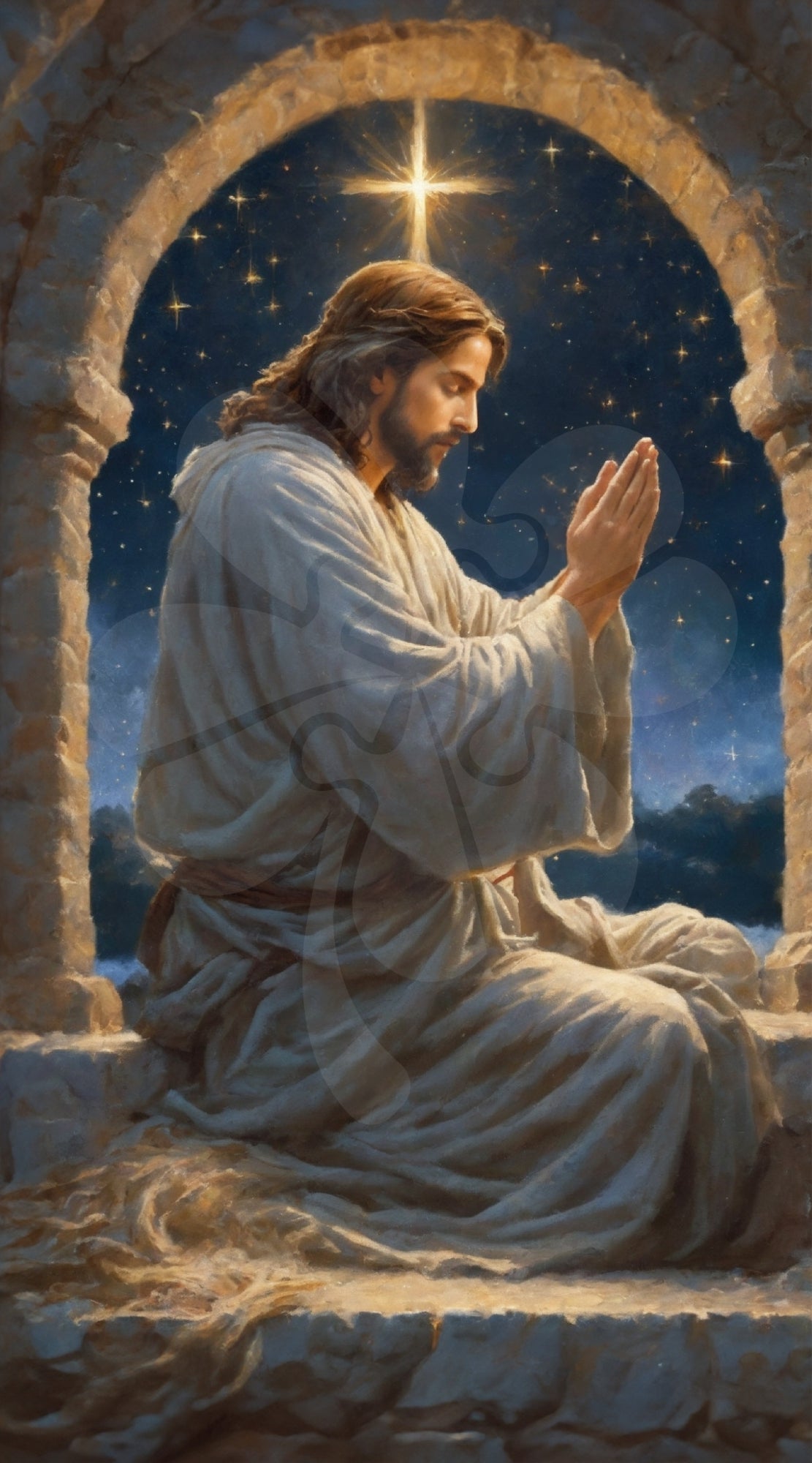 clover-r12-022-pray-under-the-stars-1200-pieces-jigsaw-puzzle