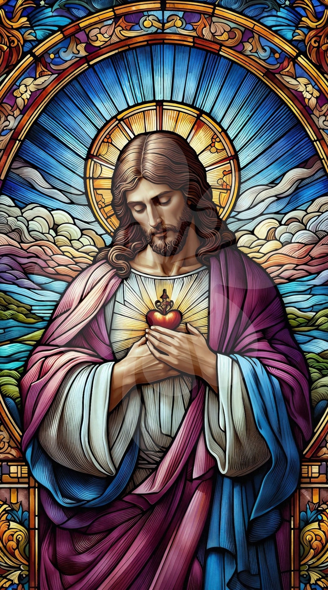 clover-r12-035-jesus-light-of-the-world-1200-pieces-jigsaw-puzzle