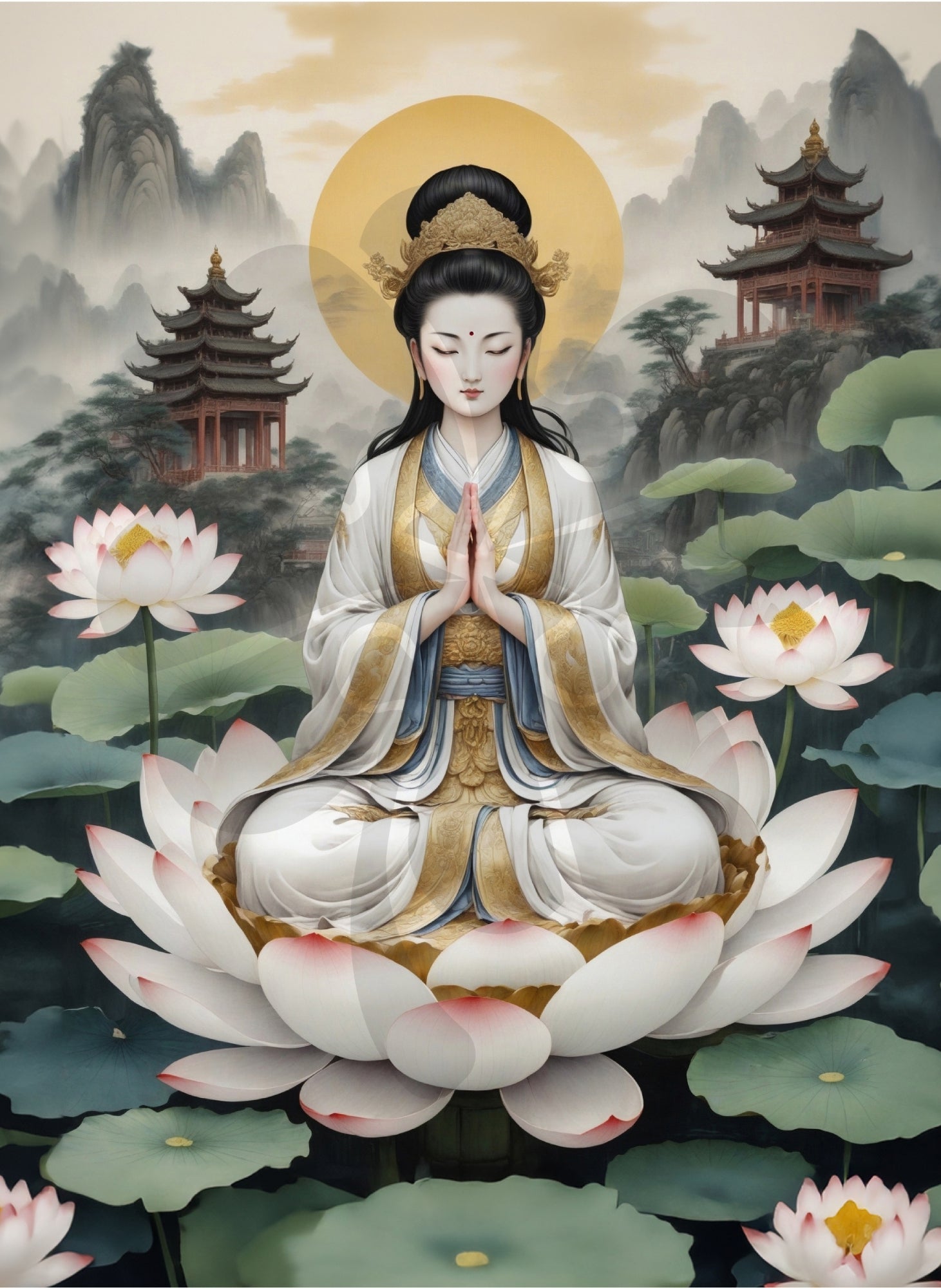 clover-t05-023-guanyin-serene-goddess-500-pieces-jigsaw-puzzle