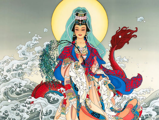 Clover • Guanyin on a Sea Dragon　1000 PCS　Plastic　Jigsaw Puzzle