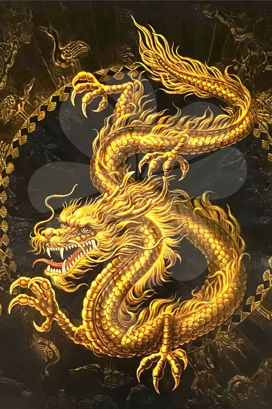 Clover T10-009　Fierce Golden Dragon　1000 Pieces Jigsaw Puzzle