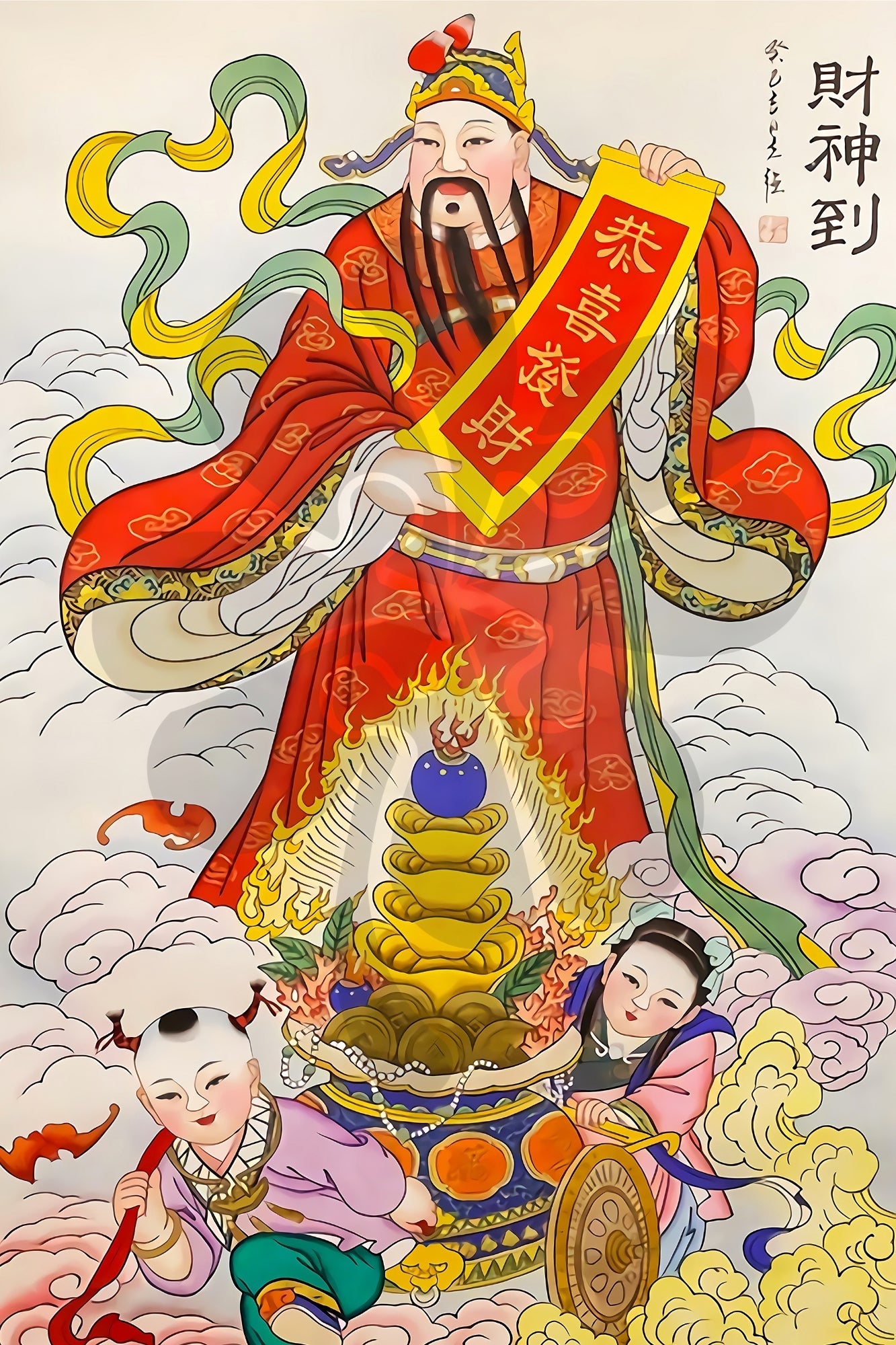 clover-t10-010-god-of-wealth-arrives-1000-pieces-jigsaw-puzzle