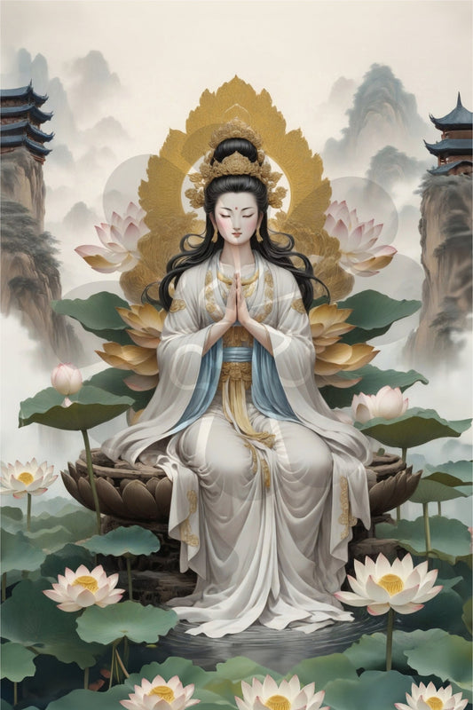 Clover T10-022　Guanyin • Divine Guardian　1000 Pieces Jigsaw Puzzle