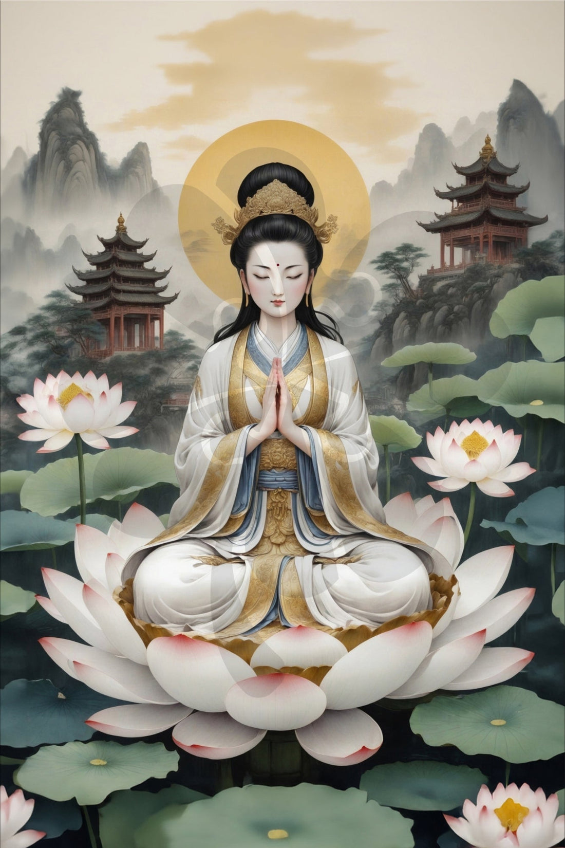 clover-t10-023-guanyin-serene-goddess-1000-pieces-jigsaw-puzzle