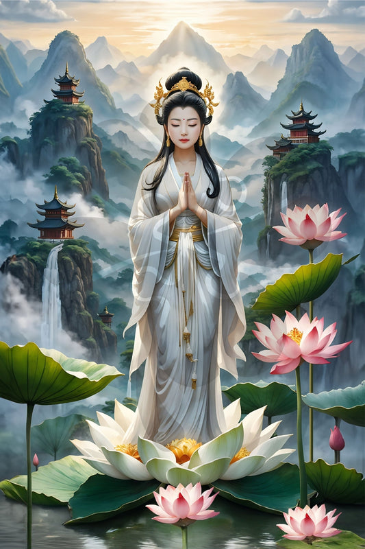 Clover T10-024　Guanyin • Benevolent Protector　1000 Pieces Jigsaw Puzzle