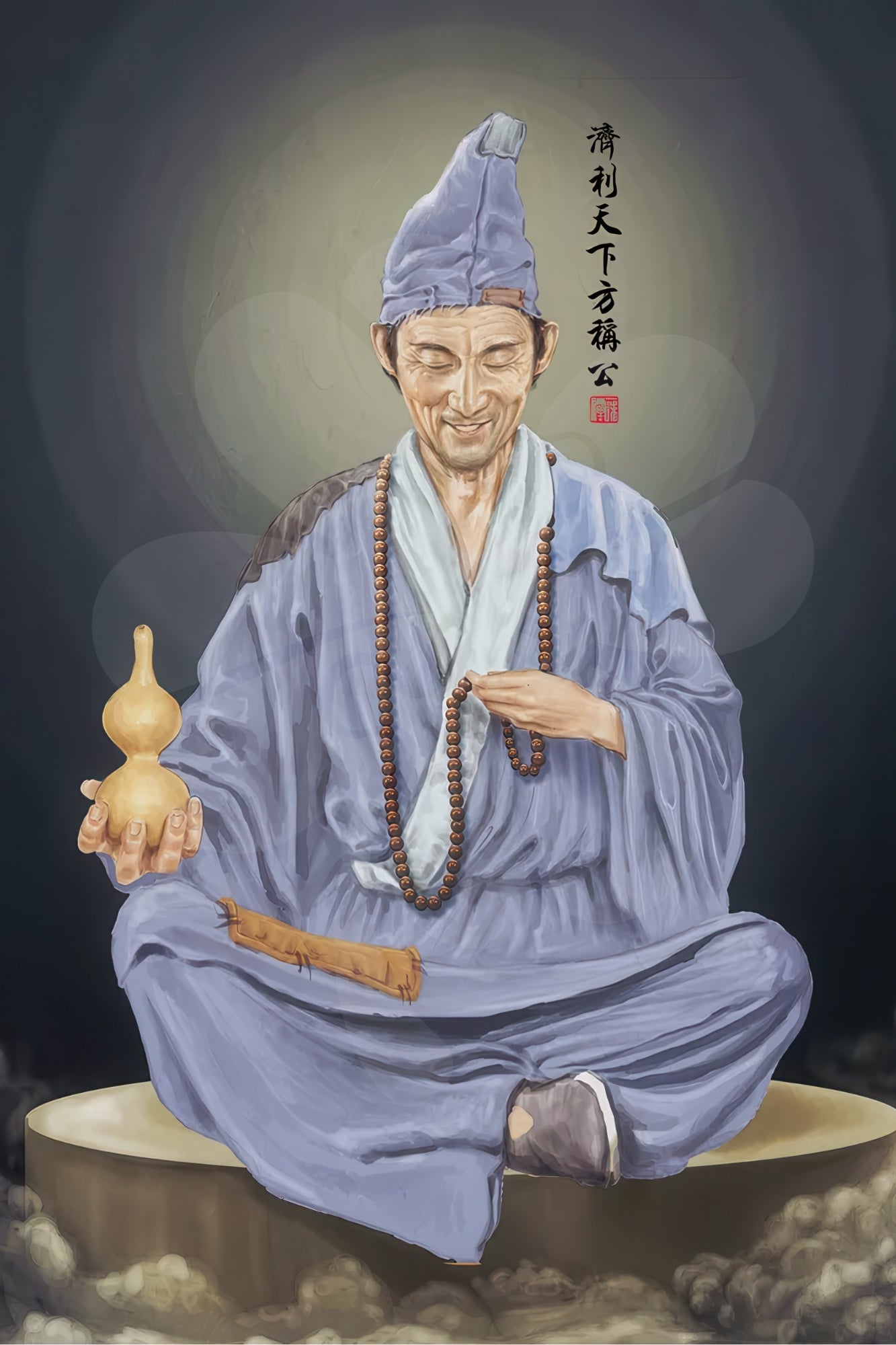 clover-t10-025-living-buddha-ji-gong-1000-pieces-jigsaw-puzzle