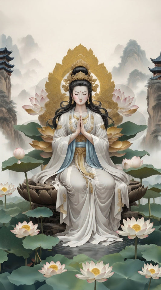 Clover T12-022　Guanyin • Divine Guardian　1200 Pieces Jigsaw Puzzle