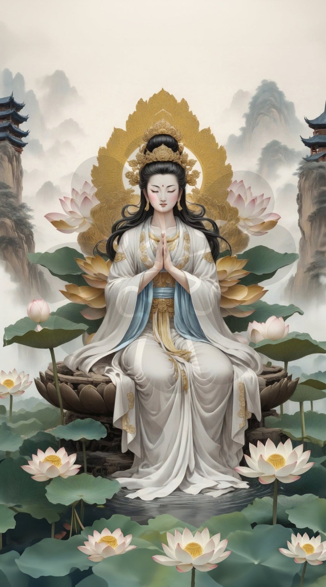 clover-t12-022-guanyin-divine-guardian-1200-pieces-jigsaw-puzzle