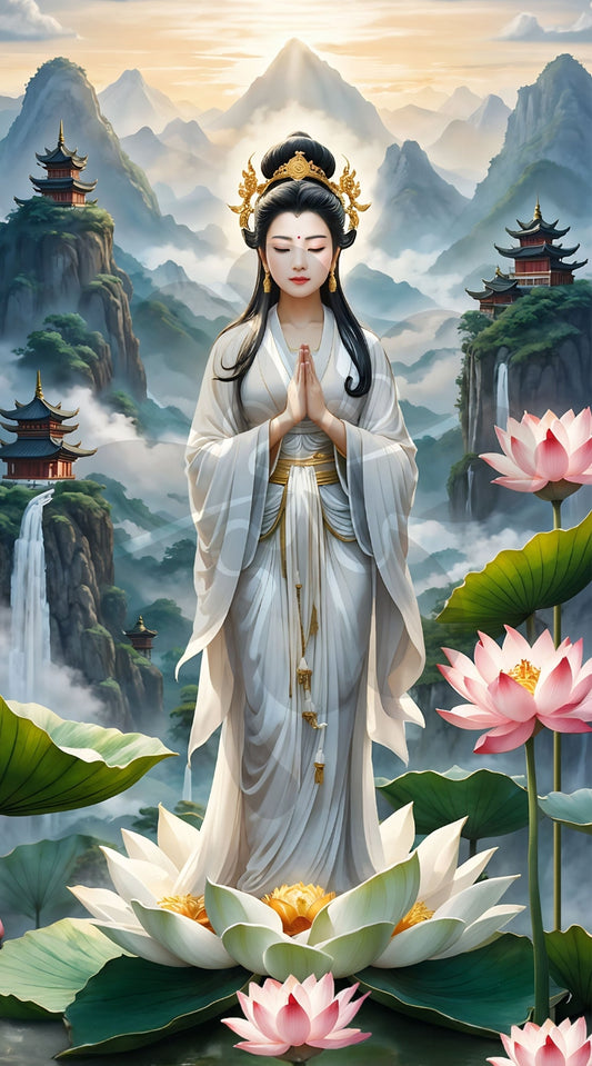 Clover T12-024　Guanyin • Benevolent Protector　1200 Pieces Jigsaw Puzzle