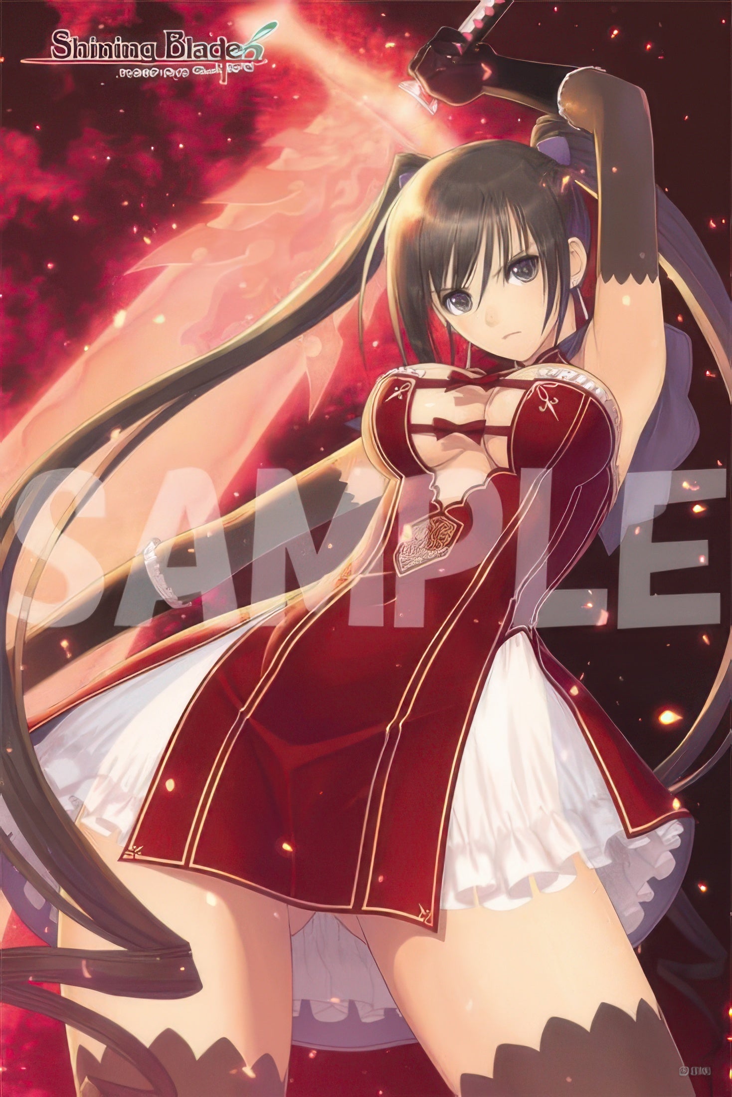 cuties-1000-033-shining-blade-sakuya-mode-crimson-1000-pieces-jigsaw-puzzle