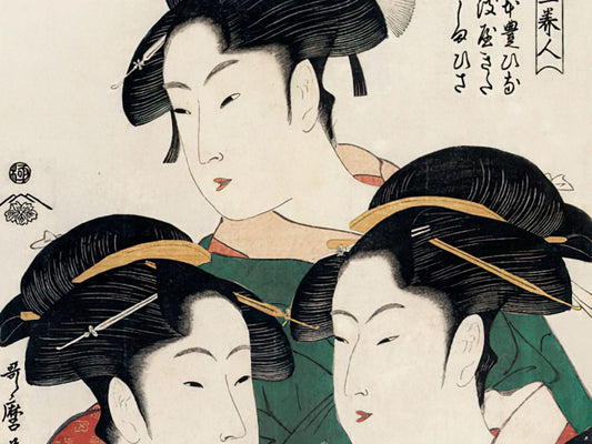 Cuties â€¢ Kitagawa Utamaro â€¢ Three Beauties of the Present Dayã€€1000 PCSã€€Jigsaw Puzzle