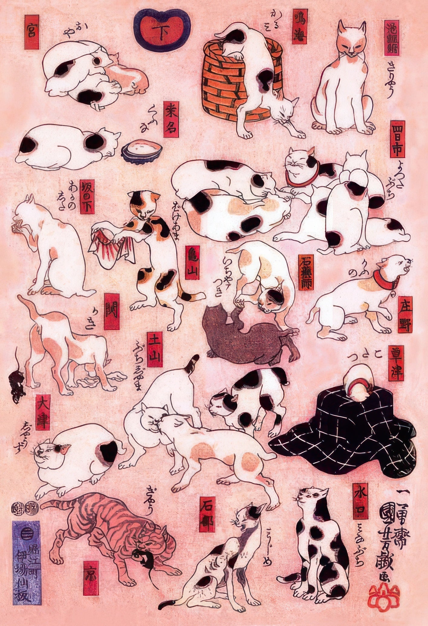 cuties-300-077-fine-art-53-cats-below-300-pieces-jigsaw-puzzle