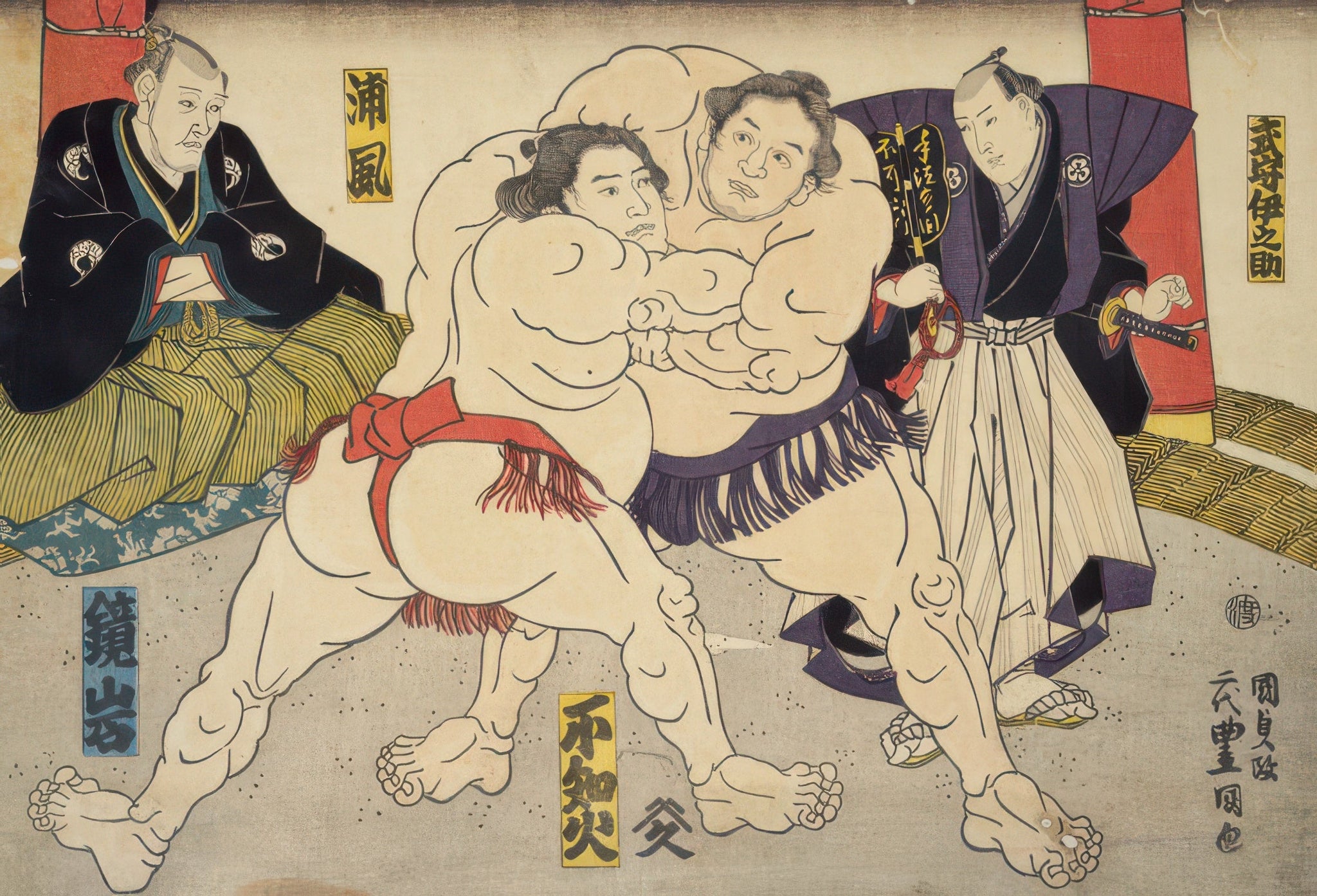 cuties-300-145-sumo-wrestling-brocade-picture-of-a-match-300-pieces-jigsaw-puzzle
