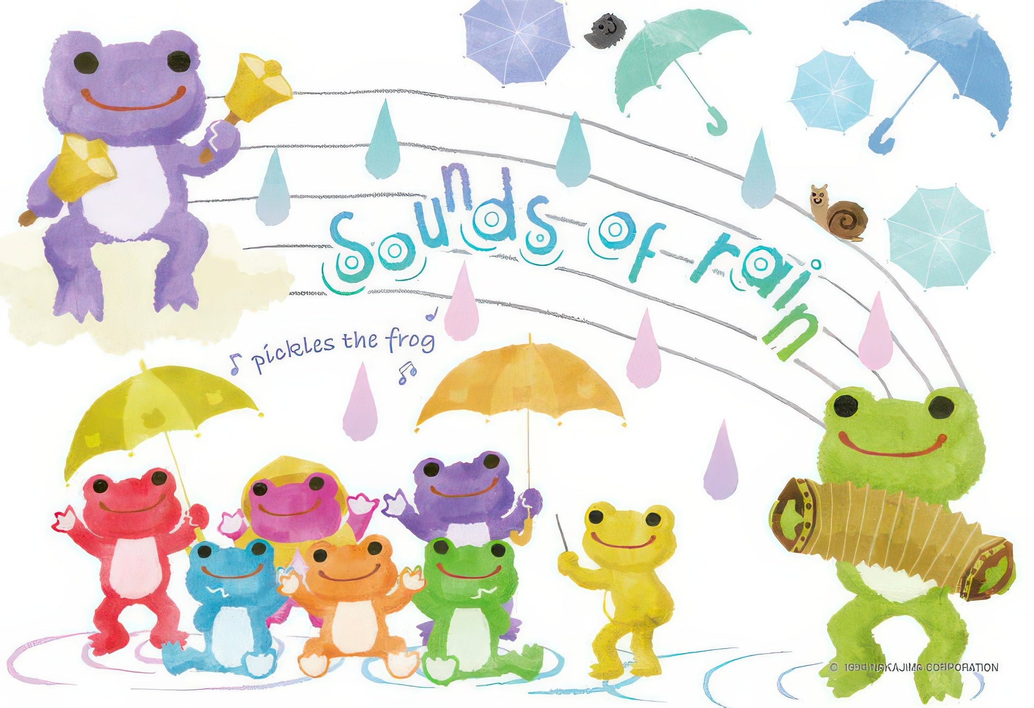 cuties-300-214-pickles-the-frog-rain-music-300-pieces-jigsaw-puzzle