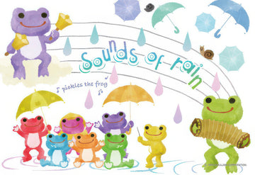 cuties-300-214-pickles-the-frog-rain-music-300-pieces-jigsaw-puzzle