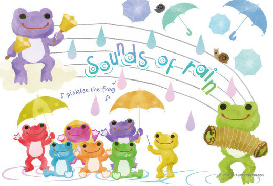 Cuties 300-214　Pickles the Frog • Rain Music　300 Pieces Jigsaw Puzzle