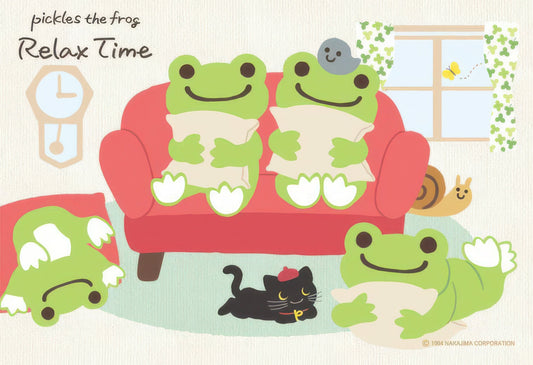 Cuties 300-224　Pickles the Frog • Relax Time　300 Pieces Jigsaw Puzzle