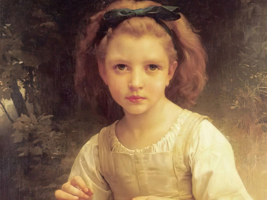 Cuties â€¢ William-Adolphe Bouguereau â€¢ Child Braiding a Crownã€€300 PCSã€€Jigsaw Puzzle