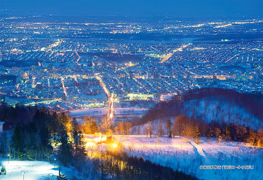 Cuties â€¢ Scenery â€¢ Mt. Moiwa Winter Night View, Sapporoã€€300 PCSã€€Jigsaw Puzzle
