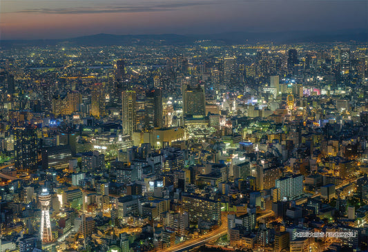 Cuties 300-325　Scenery • Night View of Naniwa Ward, Osaka　300 Pieces Jigsaw Puzzle