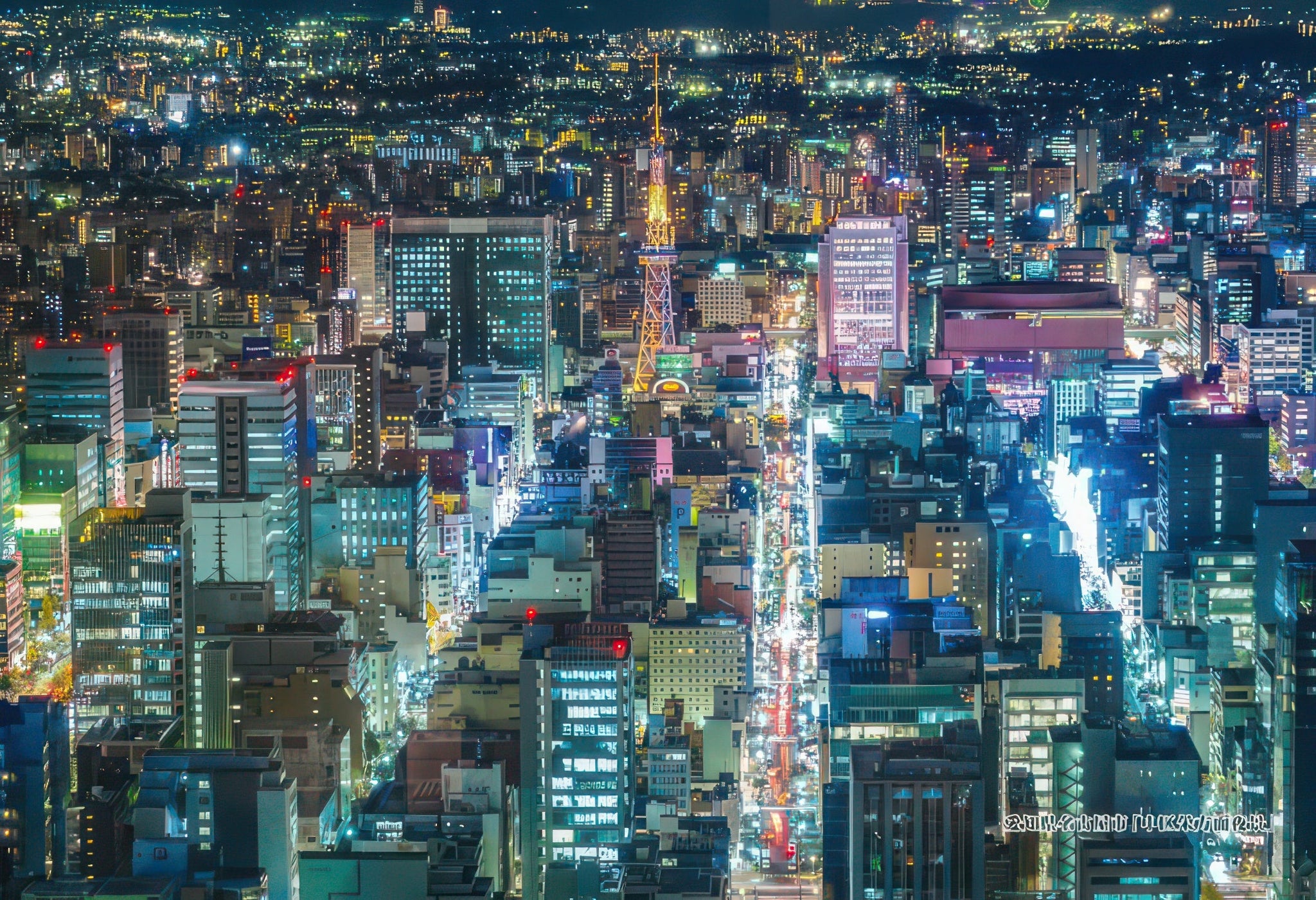 cuties-300-332-scenery-night-view-of-naka-ward-nagoya-300-pieces-jigsaw-puzzle