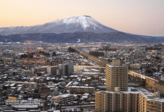 Cuties 300-399　Scenery • Mt. Iwate and Morioka in Winter, Iwate　300 Pieces Jigsaw Puzzle