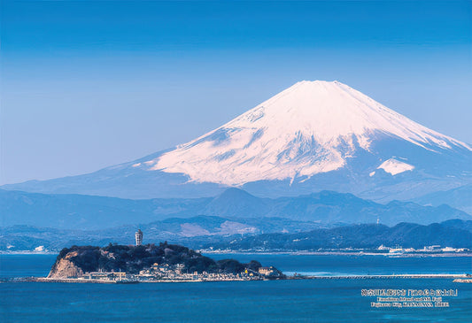 Cuties 300-403　Scenery • Enoshima and Mt. Fuji, Kanagawa　300 Pieces Jigsaw Puzzle