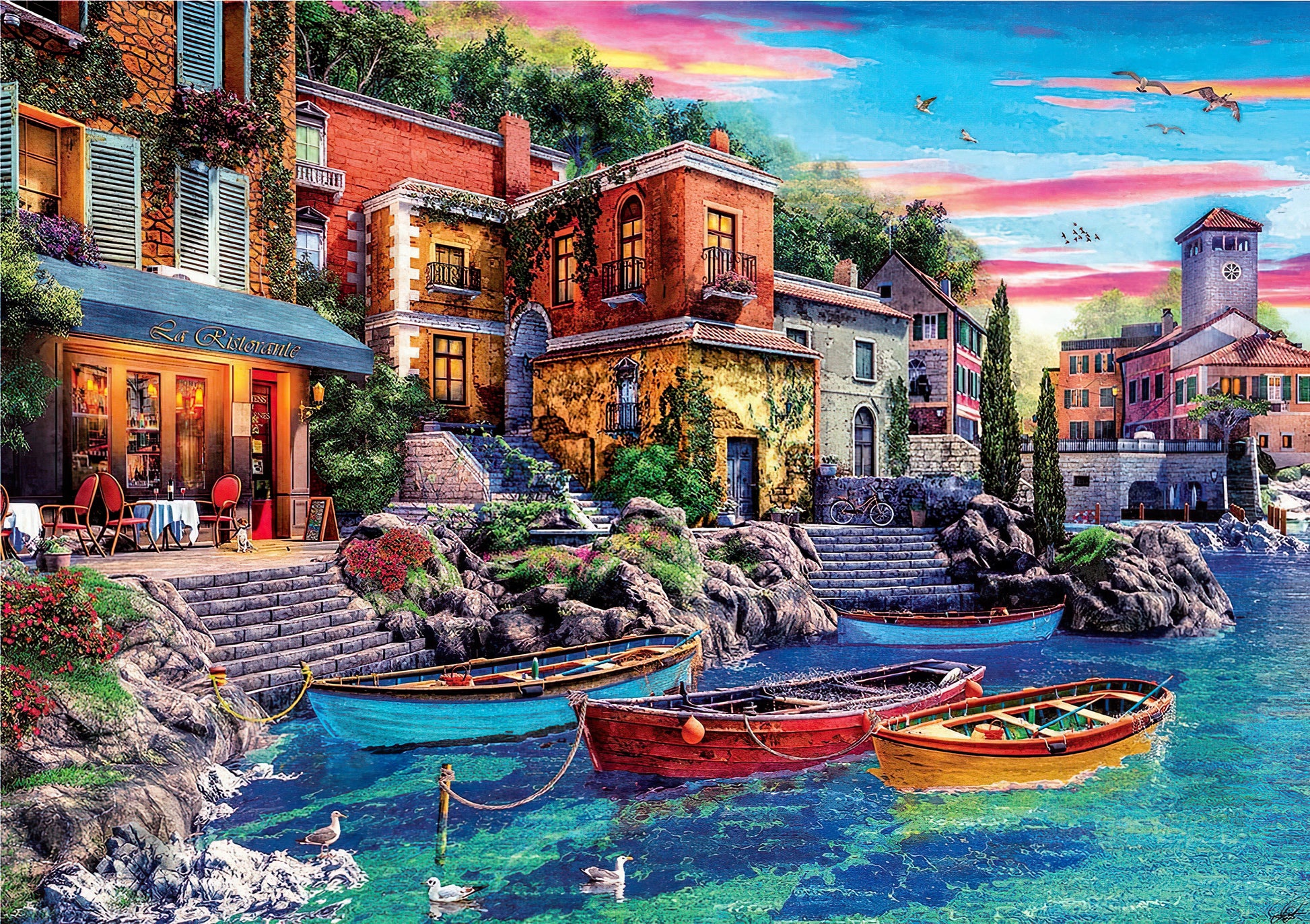 educa-19052-illustration-como-at-sunset-3000-pieces-jigsaw-puzzle